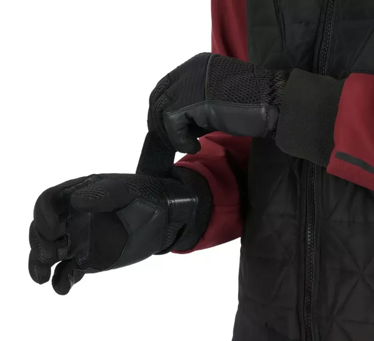 CAN-AM STEER 2.0 GLOVES MUSTA - Lyhyet moottoripyörähanskat - 140903 - 1