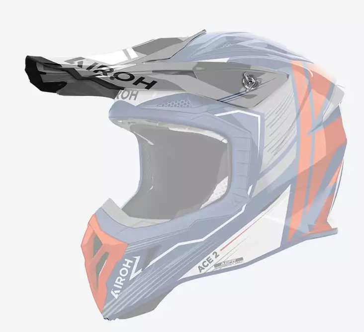 Airoh Aviator Ace 2 Peak Engine Cerulean Gloss - Offroad kypärien lipat - D499143 - 1