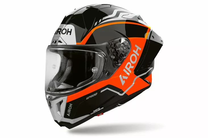 AIROH kypärä GP 800 Lane oranssi Fluo kiiltävä - Umpikypärät - D559263 - 1