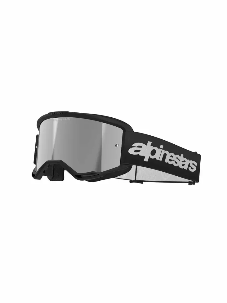 Alpinestars Ajolasit Vision 3 WORDMARK Musta Peili Hopea - Offroad ajolasit - D500313 - 1