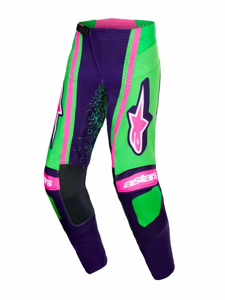 Alpinestars Housut Techstar Nomur Lila/Vihreä/Fluo Pinkki - Motocross housut MX - D512713 - 1