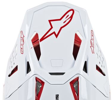 Alpinestars Lippa S-M10 - DYNO Valkoinen - Offroad kypärien lipat - D271543 - 1