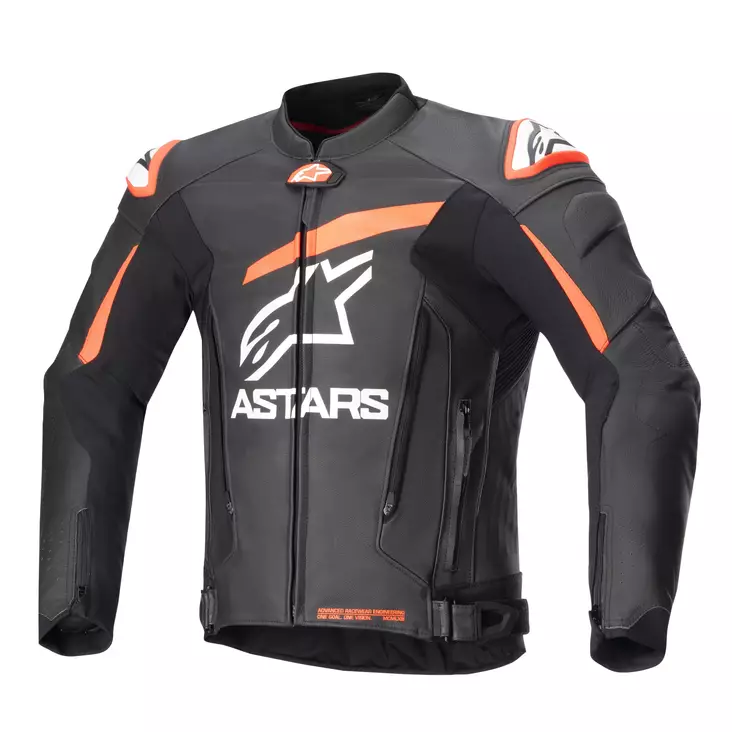 Alpinestars Nahkatakki GP Plus R v4 Musta/Punainen Fluo - Moottoripyöränahkatakit & -liivit - D489243 - 1