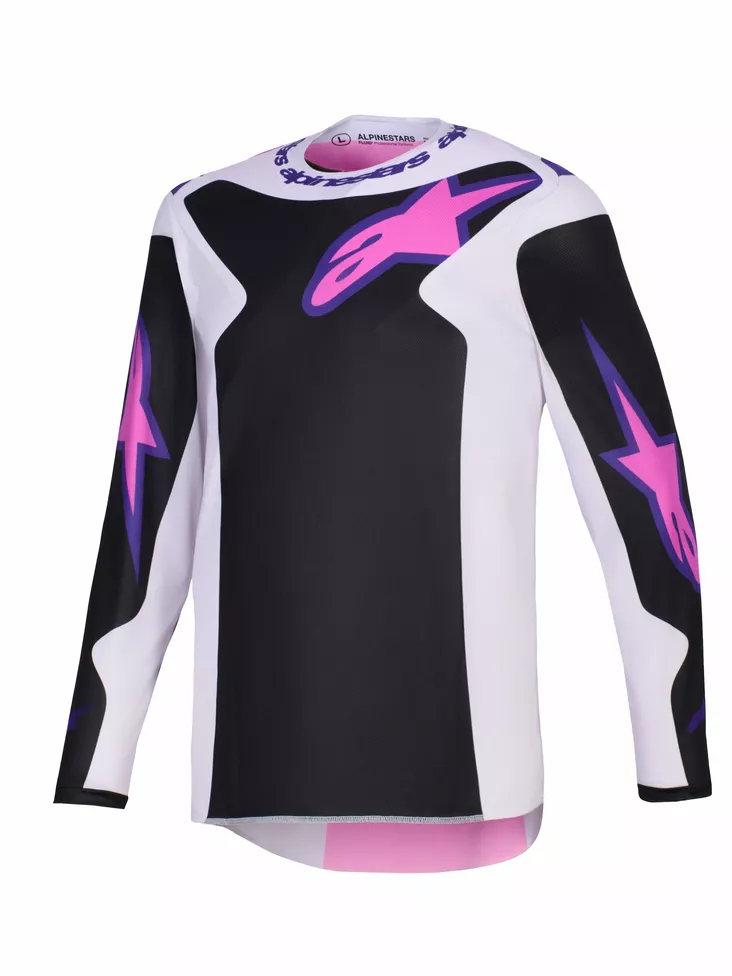 Alpinestars Paita Fluid Grid Musta/Harmaa/Lila - Motocross paidat MX - D512803 - 1