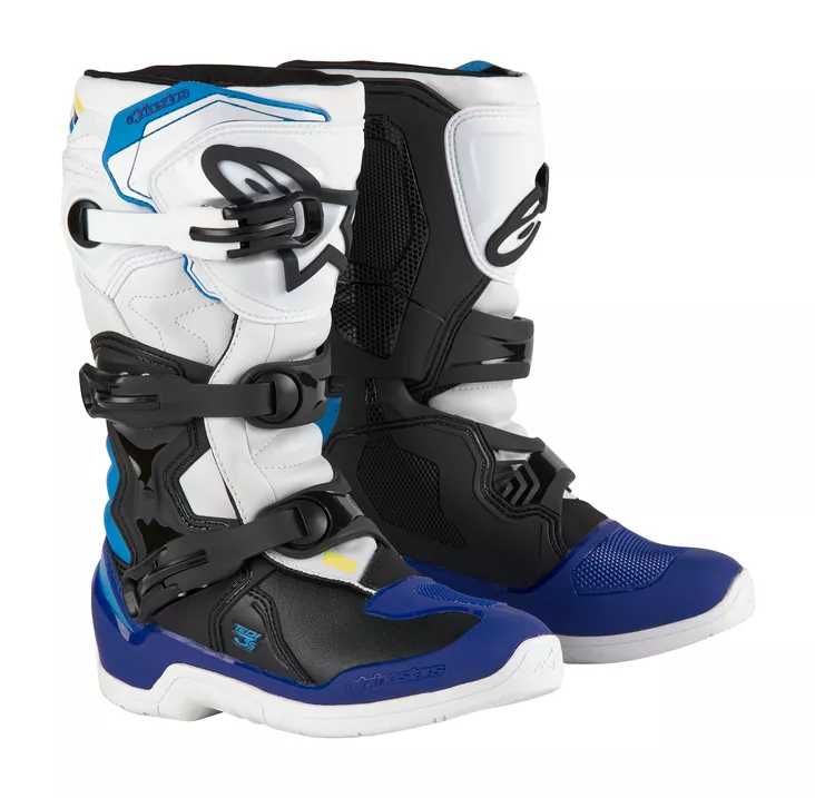 Alpinestars Saapas Tech 3s Barn Musta/Valkoinen/Sininen - Offroad ajosaappaat - D471243 - 1