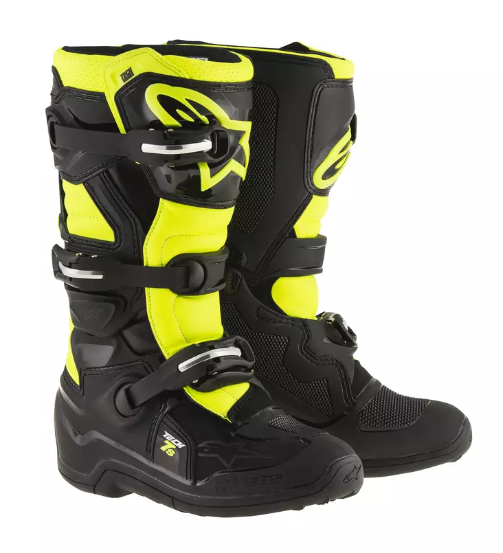 Alpinestars Saapas Tech 7s Nuorten Musta/Fluo - Offroad ajosaappaat - D200183 - 1