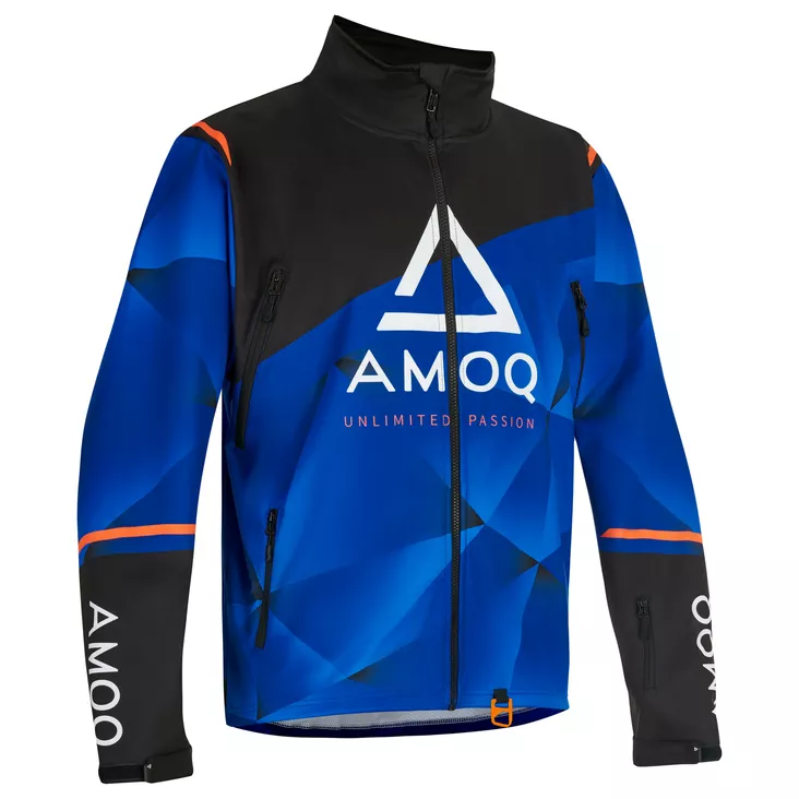 AMOQ Apex V2 Racing Takki Musta/Sininen/Oranssi - Kelkkailutakit - D547713 - 1