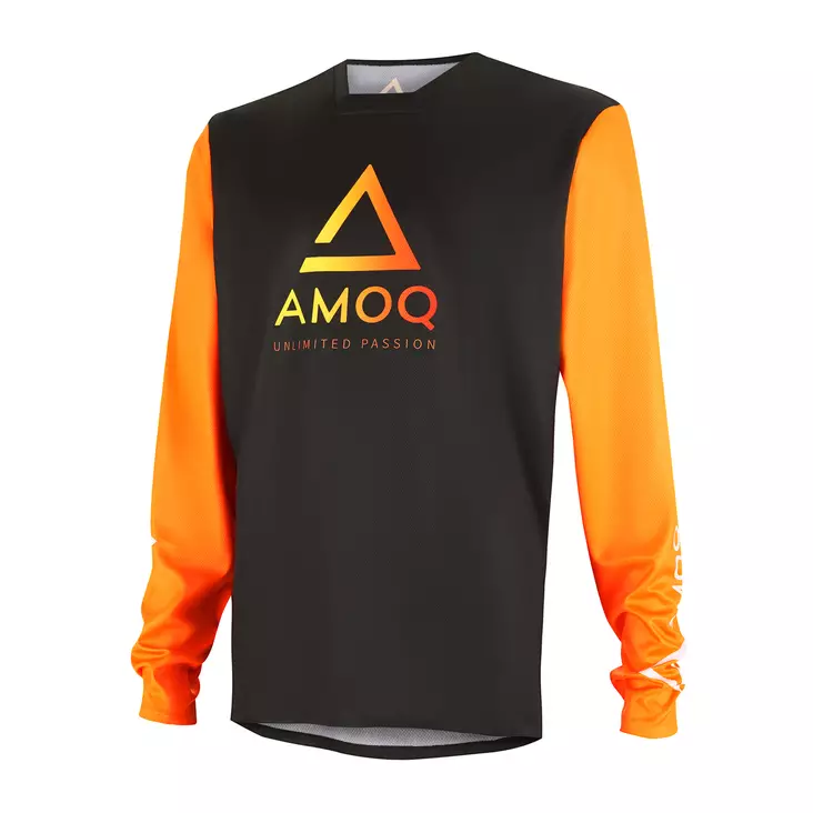 AMOQ Ascent Comp Ajopaita Musta-Oranssi - Motocross paidat MX - D490713 - 1
