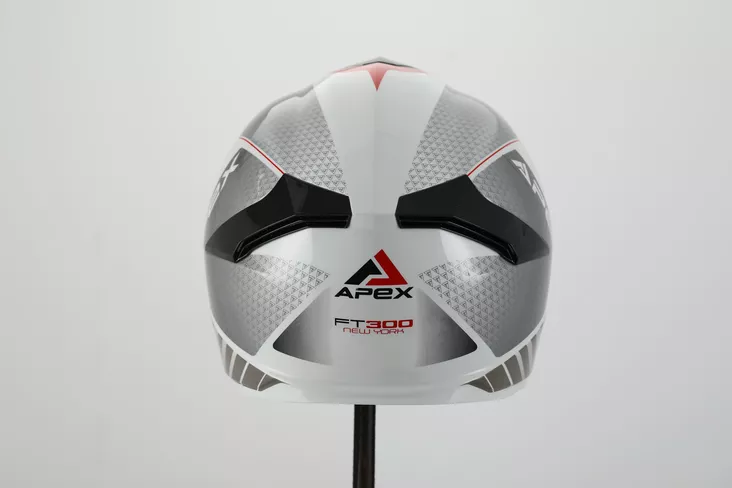 APEX Kypärä FT300 New York valkoinen/harmaa/punainen - Umpikypärät - D508063 - 1