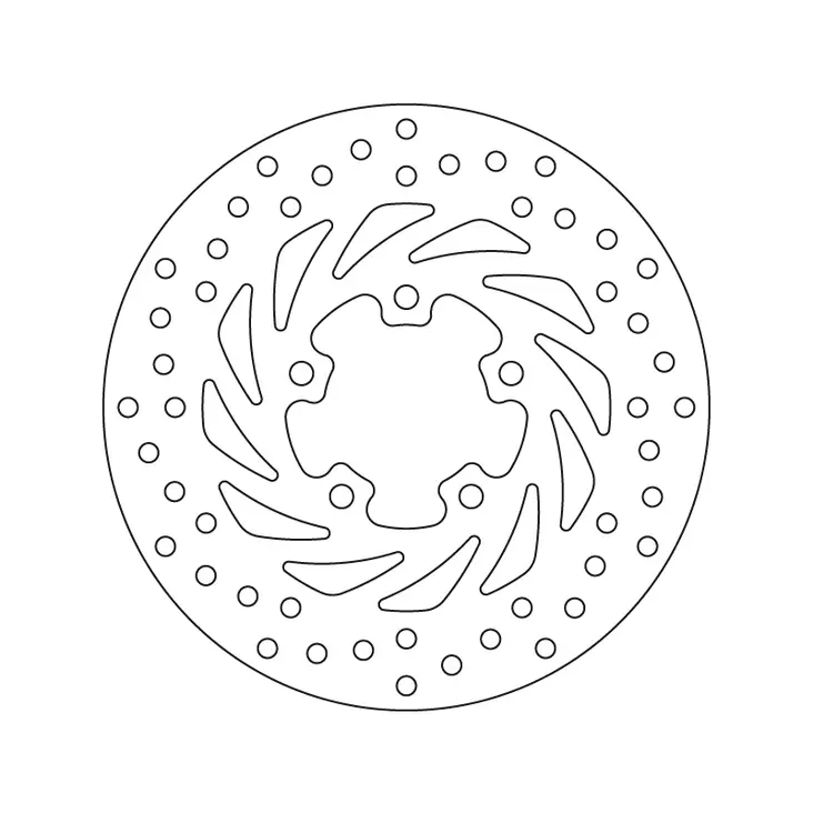 Brembo Serie Oro jarrulevy - Moottoripyörän jarrulevyt - D122843 - 1