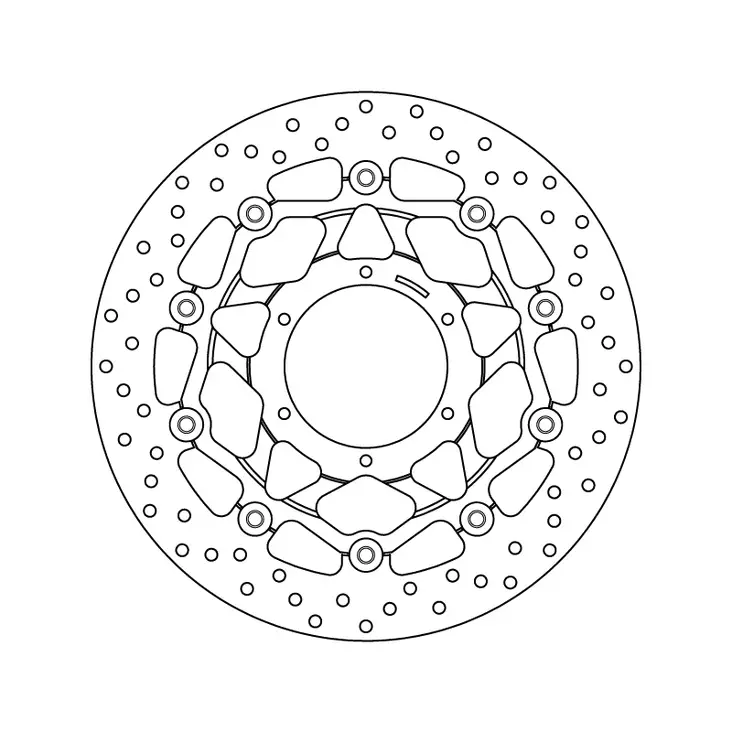 Brembo Serie Oro jarrulevy kelluva - Moottoripyörän jarrulevyt - D122933 - 1