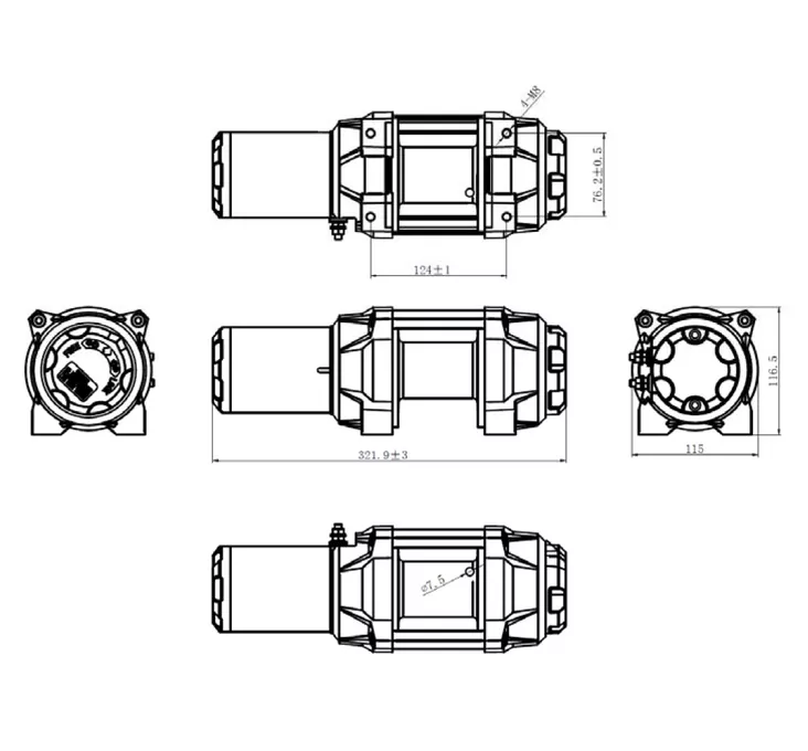 Bronco Vinssi HDQS 2500 Kauko ohjattava - Mönkijän vinssit - D512343 - 1