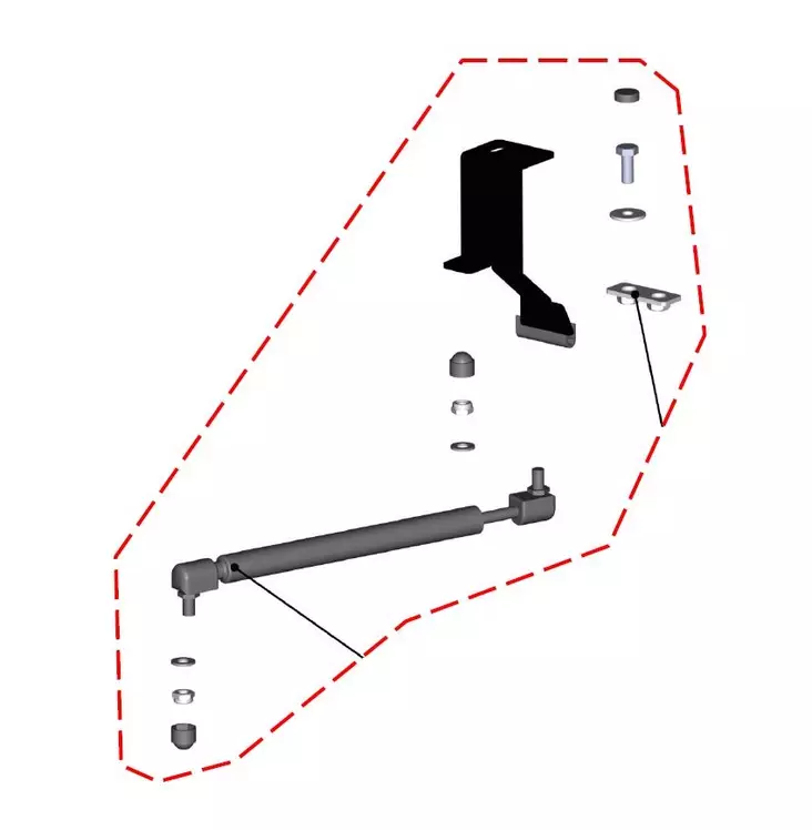 DFK Oikea Oven kaasusylinterisarja Polaris Ranger 1000 - DFK varaosat & tarvikkeet - D502803 - 1