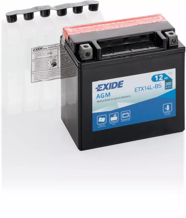 Exide akku ETX14L-BS sis.happopatruunan - Akut - D548173 - 1