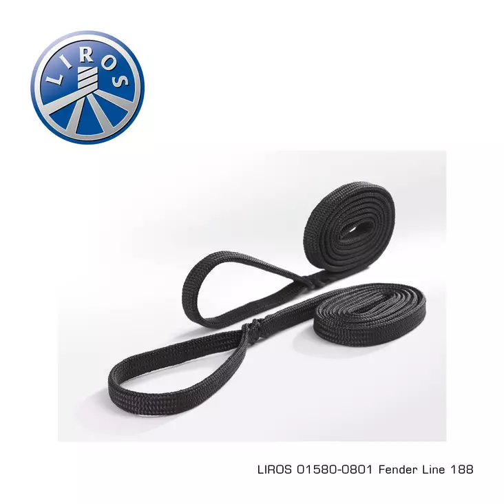 Fender line black 8mm x 2m spliced eye - Veneen Lepuuttajaköydet - D465893 - 1