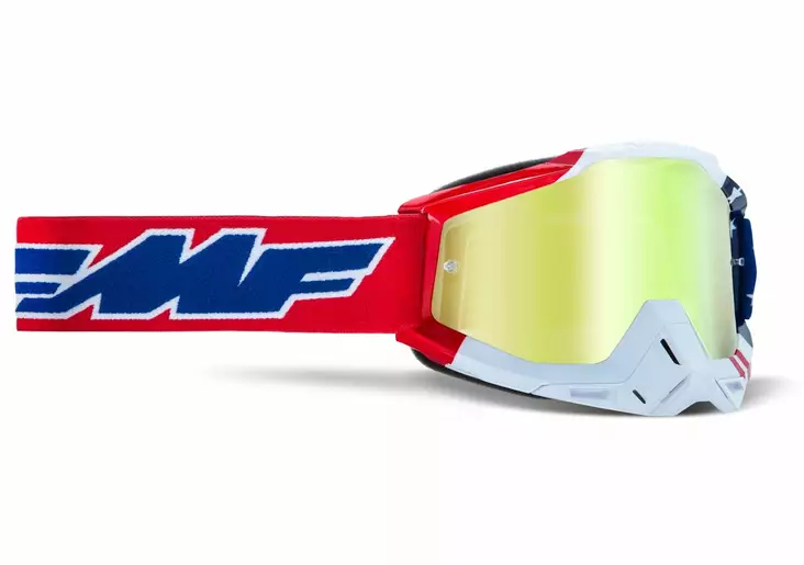 FMF POWERBOMB Goggle US of A - True Gold Linssi - Offroad ajolasit - D380173 - 1