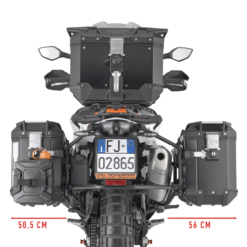 Givi Pann.Holder Ktm 890 Smt 2023 X Outback - Moottoripyörän laukkujen kiinnityssarjat - D501523 - 1