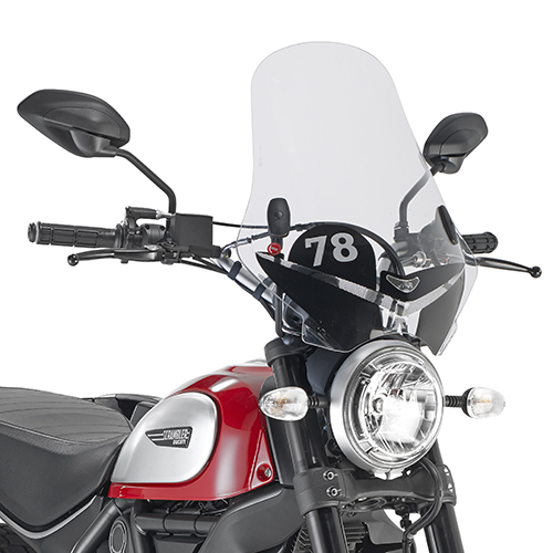 Givi Specific fitting kit for 7407A Ducati Scrambler 400 (16) 800 (15-16) - Moottoripyörän tuulisuojat - D224483 - 1