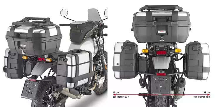 Givi TUB.PAN.HOLD.RO. ENF. HIMALAYAN '21 - Moottoripyörän laukkujen kiinnityssarjat - D438623 - 1