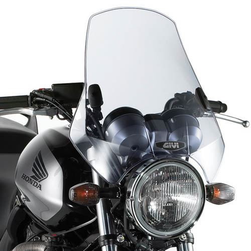 Givi Universal screen with 2 point handlebar smoked 42.5 x 42 cm (HxW) - Moottoripyörän tuulisuojat - D120973 - 1