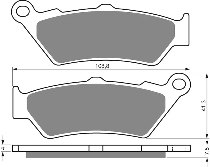 GOLDFREN Jarrupalat 106 Ceramic Carbon S3 - Moottoripyörän jarrupalat - D227943 - 1