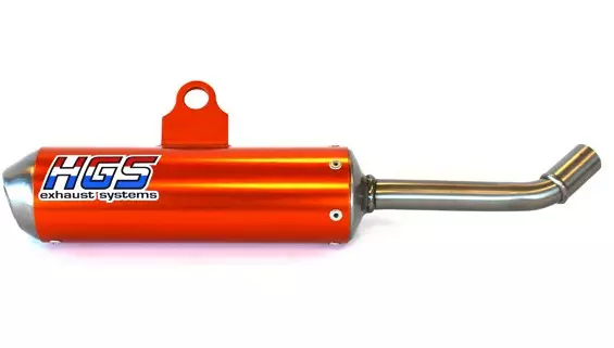 HGS Äänenvaimennin 2T Racing SX85/TC85 25-.. Oranssi Steel - Moottoripyörän äänenvaimentimet - D511943 - 1