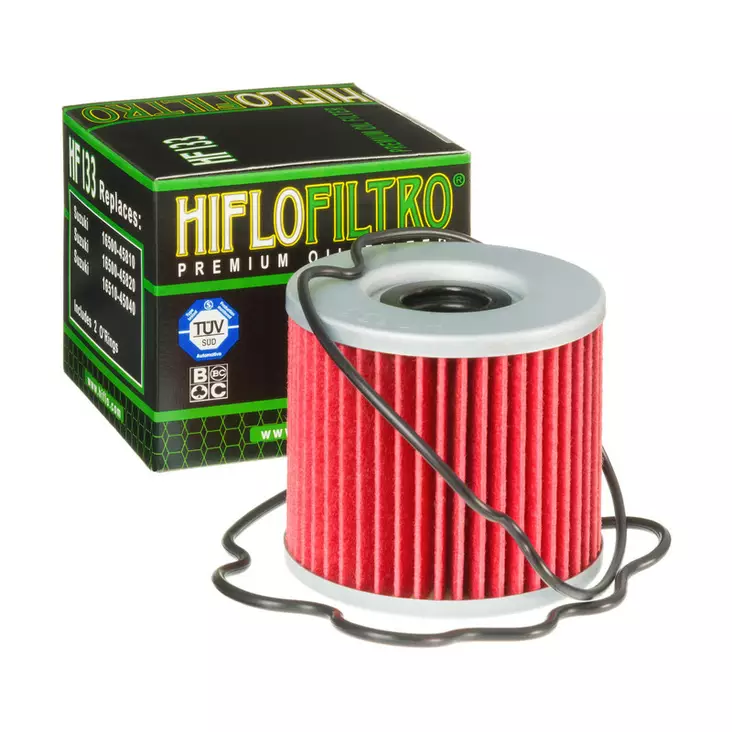 HiFlo öljynsuodatin HF133 (sis.2kpl o-r.Suzuki) - Moottoripyörän öljynsuodattimet - D59083 - 1