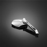 Highway Hawk peili (2 PC) MIRROR SET V-DESIGN FULL CHROME - Moottoripyörän peilit - D173433 - 1