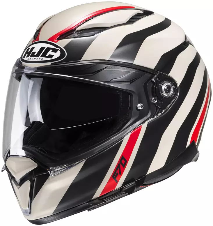 HJC Kypärä F70 Galla Hiekka/Musta/Punainen MC9SF - Umpikypärät - D454283 - 1