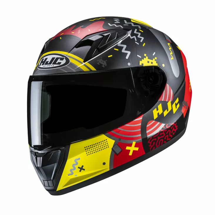 HJC Kypärä Y10 Mika Junior Musta/Punainen MC21SF - Lasten kypärät - D528543 - 1