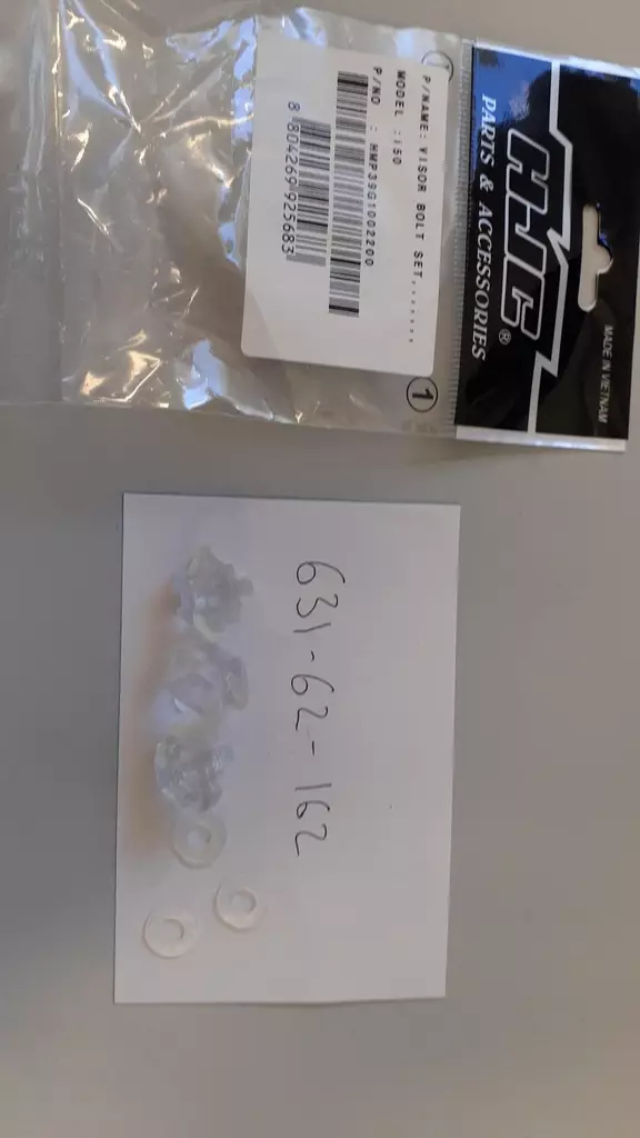 HJC Peak screw set i50 - Muut varaosat - D350393 - 1