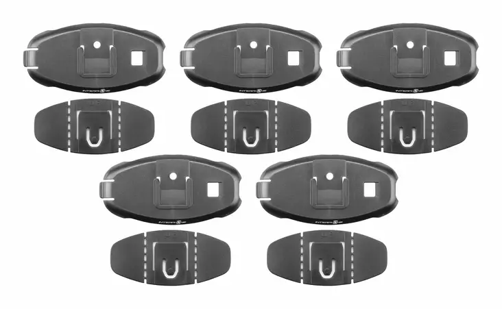 Interphone Kiinnikesetti 5kpl Active, connect malleihin - Kypäräpuhelimet - D471143 - 1