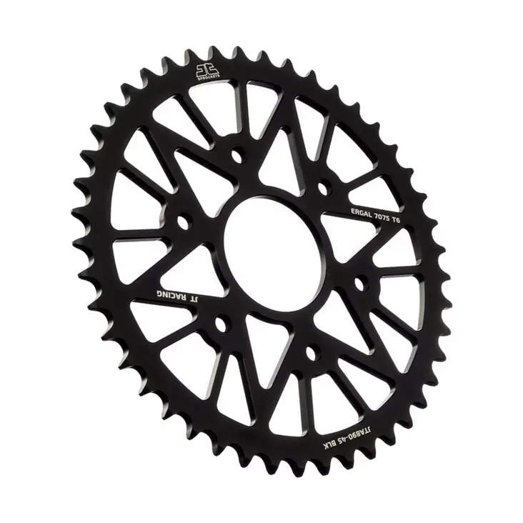 JT Takaratas Alumiini 7075 T6 JTA890.44BLK Musta - Moottoripyörän eturattaat - D499723 - 1