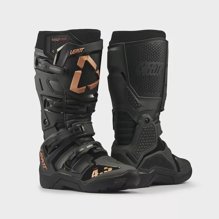 Leatt Ajosaapas Moto 4.5 Enduro Evo Grafeeni Musta - Offroad ajosaappaat - D554963 - 1