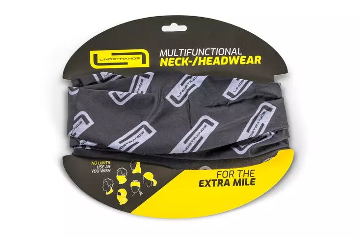 Lindstrands kauluri Neck tube L Musta/harmma - Muut moottoripyörävaatteet/tarvikkeet - D485973 - 1