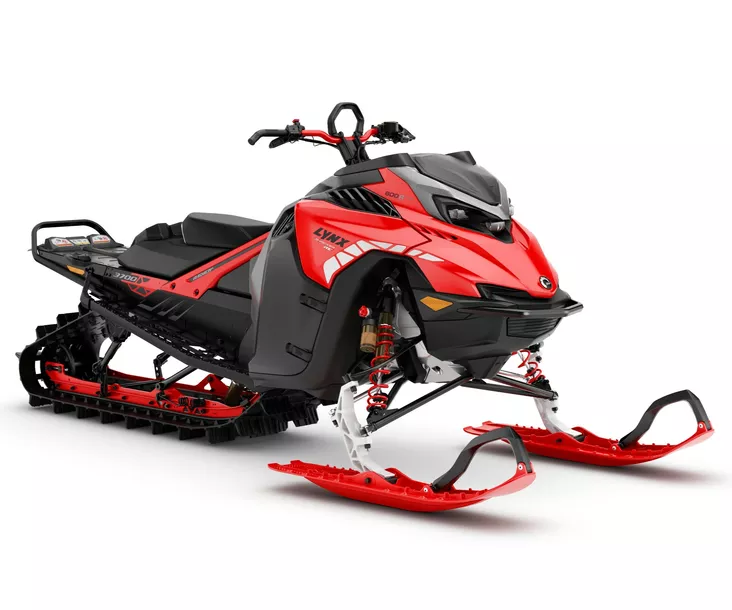 LYNX 26 SHREDDER RE 3700 600R E-TEC SHOT 10,25 64MM POWDERMAX VIPER RED / BLACK - Lynx Syvä lumi 2026 - 139363 - 1