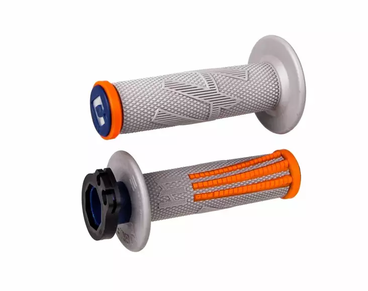 ODI EMIG PRO V2 Lock-On Grip Grey / Orange - Moottoripyörän kahvakumit - D509883 - 1