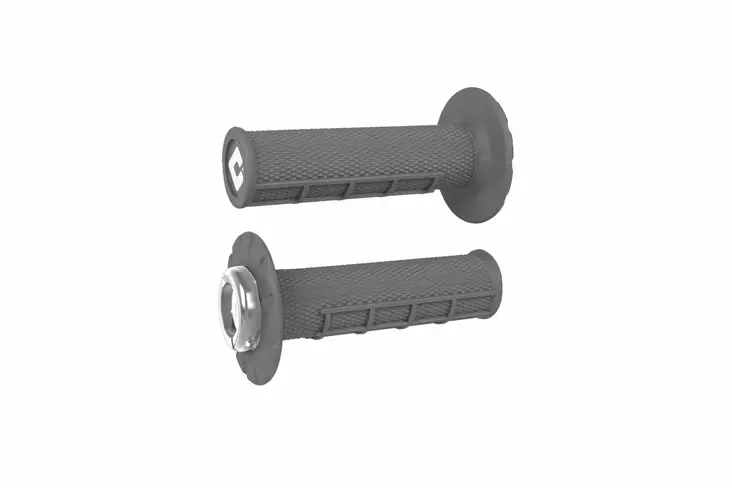 ODI Half-Waffle V2.1 ATV MX Grip 125mm Graphite/Silver - Moottoripyörän kahvakumit - D510113 - 1