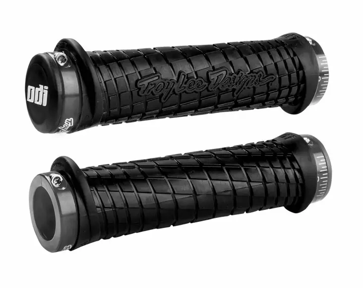 ODI LOCK-ON Grips Troy Lee Designs Signature Series Black W/Graphite - Moottoripyörän kahvakumit - D510133 - 1