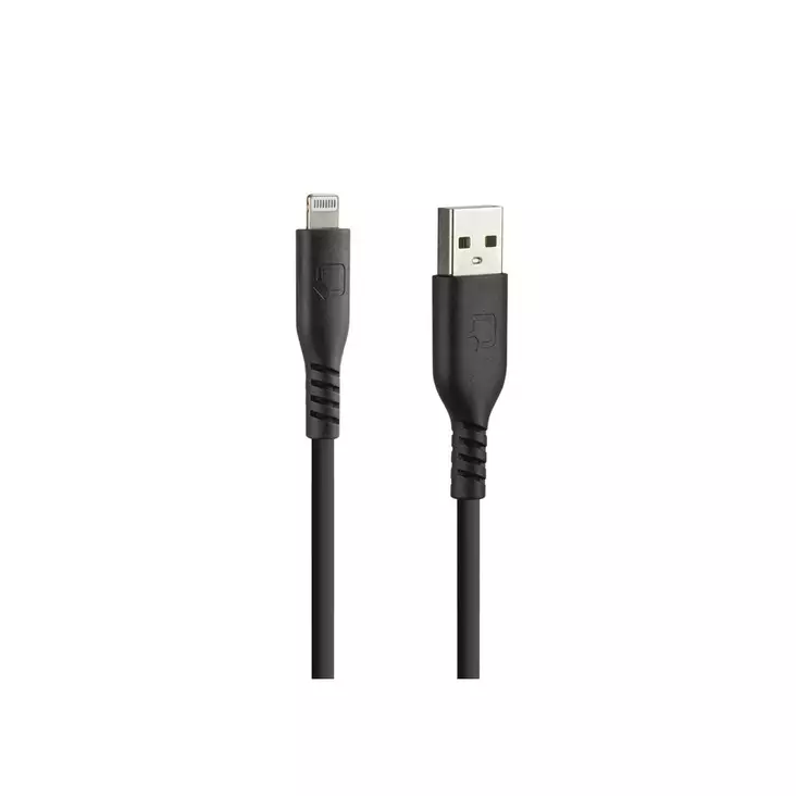 Optiline Silicon cable Usb A > Apple 8 Pin - 20 cm 91780 - Moottoripyörän matkapuhelintarvikkeet - D498013 - 1