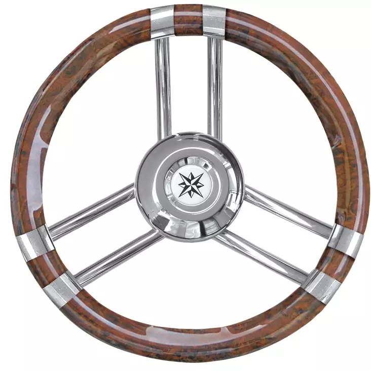 Osculati Steer. wheel C root coated laquered/SS 350 mm - Ohjauspyörät - D499473 - 1