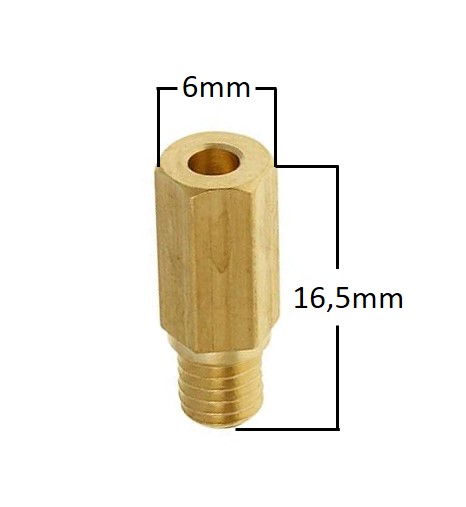 Pääsuutin # 104 Kuuskantti Yhteensopiva: Keihin / Flat side - Mopon Suuttimet - D153013 - 1