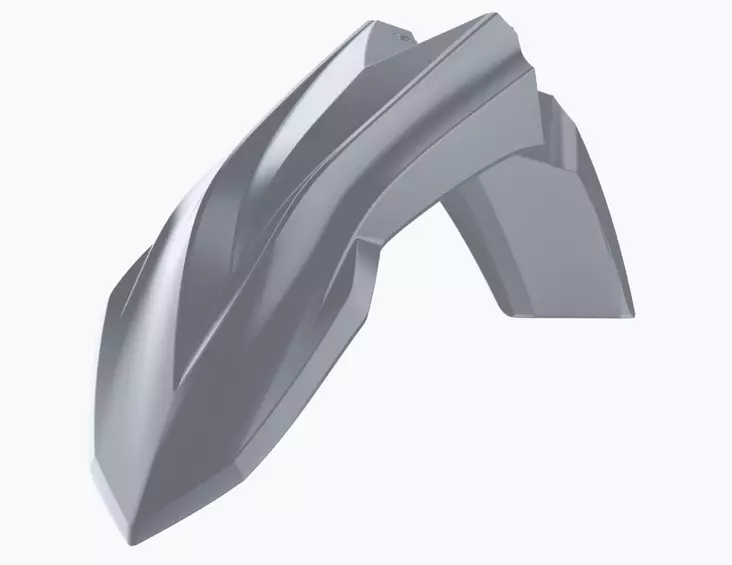 Polisport front fender Beta RR (20-..) X-PRO 25-.. Nardo Grey (6) - Moottoripyörän lokasuojat - D371803 - 1