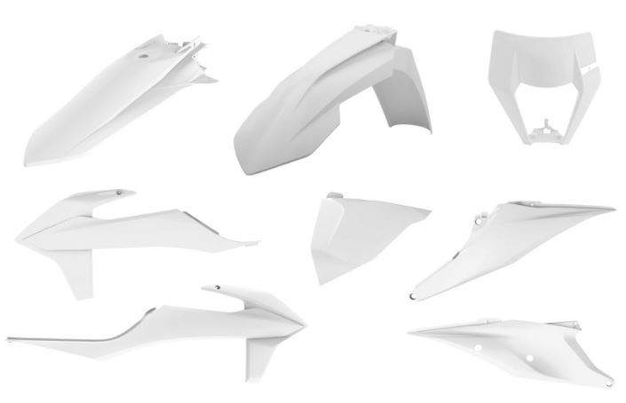Polisport Full kit enduro KTM EXC/EXC-F (20-23) White (1) - Moottoripyörän muovisarjat - D371693 - 1