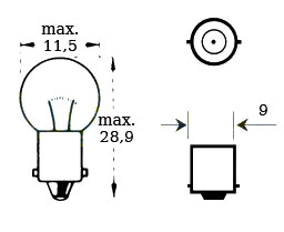 Polttimo 6v 5w Ba 9s - Polttimot - D495163 - 1