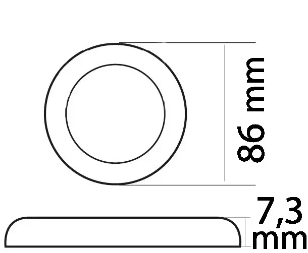 Procion Ceiling Nickel satin-finish 12/24 2.6 86 215 (clear diffuser) / - Veneen Valaisimet - D230123 - 1