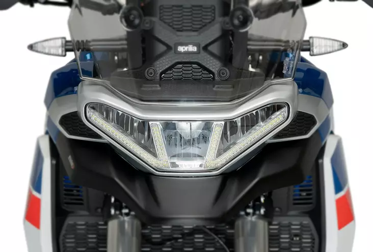 Puig Adhere Headlight Protector Aprilia Tuareg 660 22'- - Moottoripyörän valojen tarvikkeet - D503313 - 1