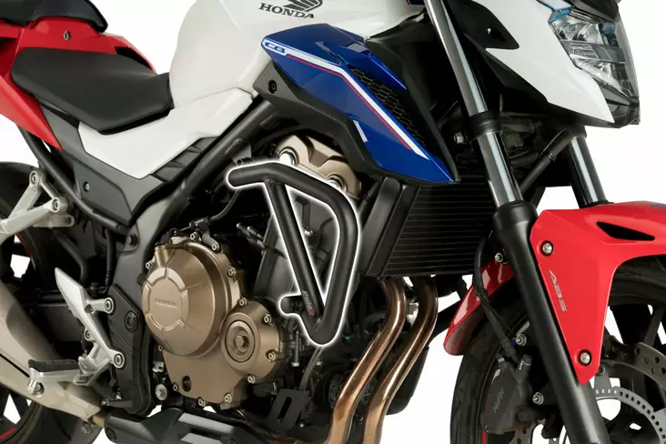 Puig Engine Guards Honda Cb500F/X 13-18' C/Black - Moottoripyörän kaatumaraudat - D299853 - 1