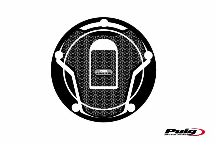 Puig Fuel Cap Cover Naked Kawasaki C/Grey - Moottoripyörän tarrasarjat - D299493 - 1