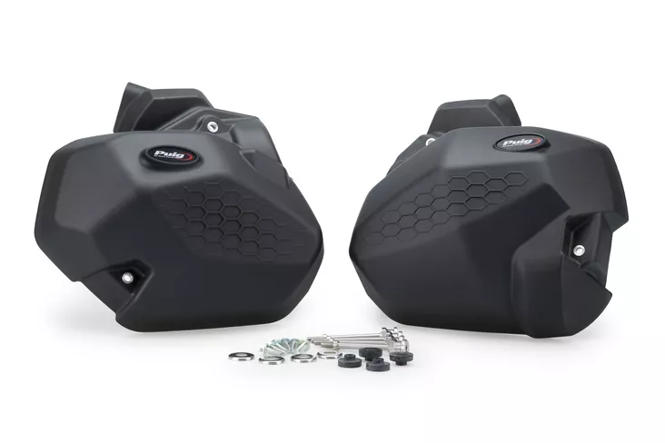 Puig Kit 3 Caps Engine Cover Bmw R1300Gs 24' C/Black - Moottoripyörän moottorin suojakopat - D539713 - 1